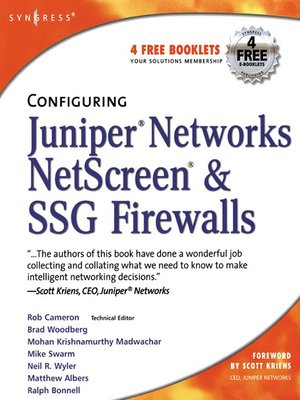 cover image of Configuring Juniper Networks NetScreen and SSG Firewalls